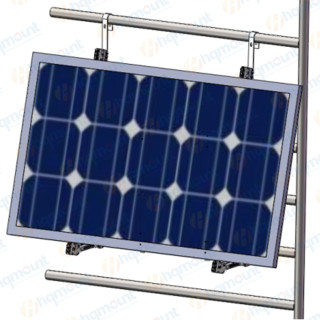 Triangle solar mounting system for balcony